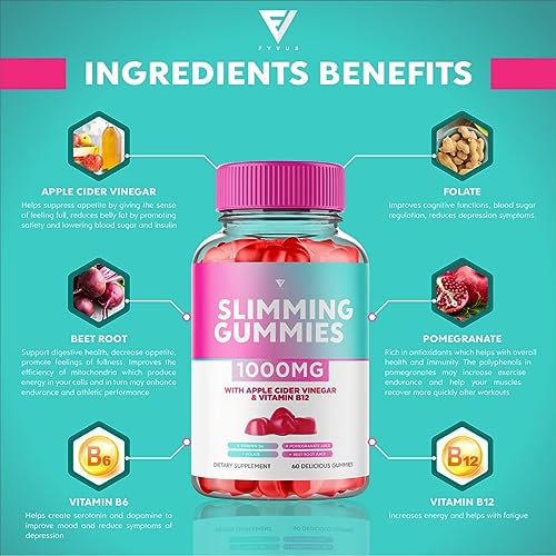 (3 Pack) Slimming Gummies It Works Slimming Gummies for Weight Loss with Apple Cider FyvusAu supplements