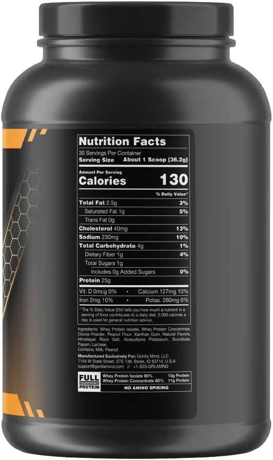 Gorilla Mode Premium Protein - Chocolate Peanut Butter / 24 Grams of Protein/Recover Gorilla MindUS supplements