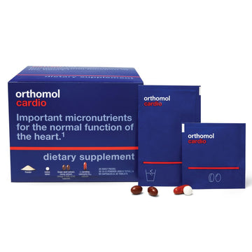 Orthomol Cardio, Heart Health Supplements for Circulation & Vascular Support, Omega-3, Magnesium, Cocoa Polyphenols & B Vitamins, Supports Cardiovascular Health, 30-Day Supply, Powder+Tablets+Capsules OrthomolAu supplements