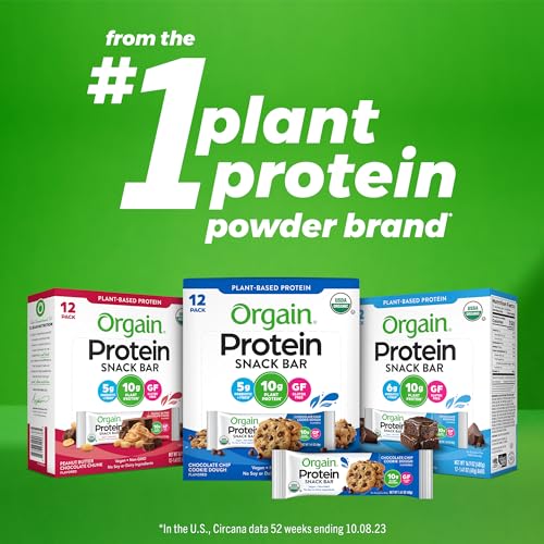 Orgain Organic Vegan Protein Bars, Peanut Butter - 10g Plant Based Protein OrgainAu supplements