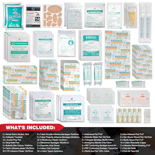 General Medi 160 Piece First Aid Kit Bag Refill Kit - Includes Eyewash, Instant Cold Pack General MediAu supplements
