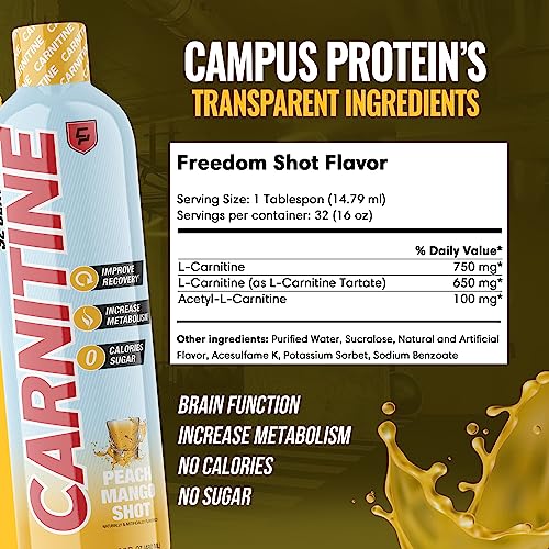Campus Protein - Carnitine Liquid Supplement, Weight Loss Aid for Natural Energy Campus ProteinAu supplements
