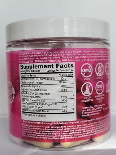 Clean+Lean-Organic Fat Burner by FitFarm USA - Worlds First Organic Fat Burner Supports FIT FARM USAUS supplements