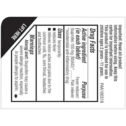 Advil Junior Strength Chewable Ibuprofen Pain Reliever and Fever Reducer, Children's Ibuprofen for Pain Relief, Grape - 24 Tablets (Pack of 3) AdvilAu supplements