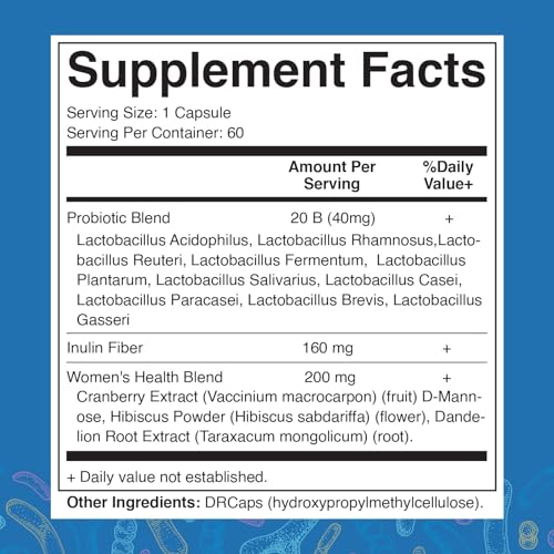 Vitamatic Vaginal Probiotics 20 Billions for Women pH Balance & Odor Control VitamaticAu supplements