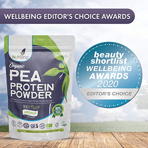 Award Winning Vegan Pea Protein Powder - Organic & Pure - Canadian Peas - No Soy, No Gluten NutriZingUS supplements