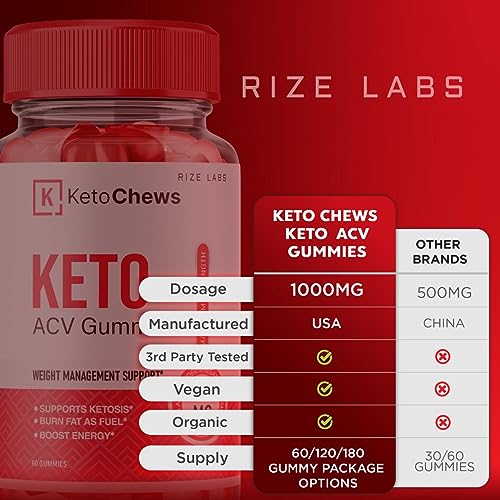 (3 Pack) Keto Chews Gummies - Keto Chews ACV Gummies for Weight Loss 525 MG rize labsAu supplements