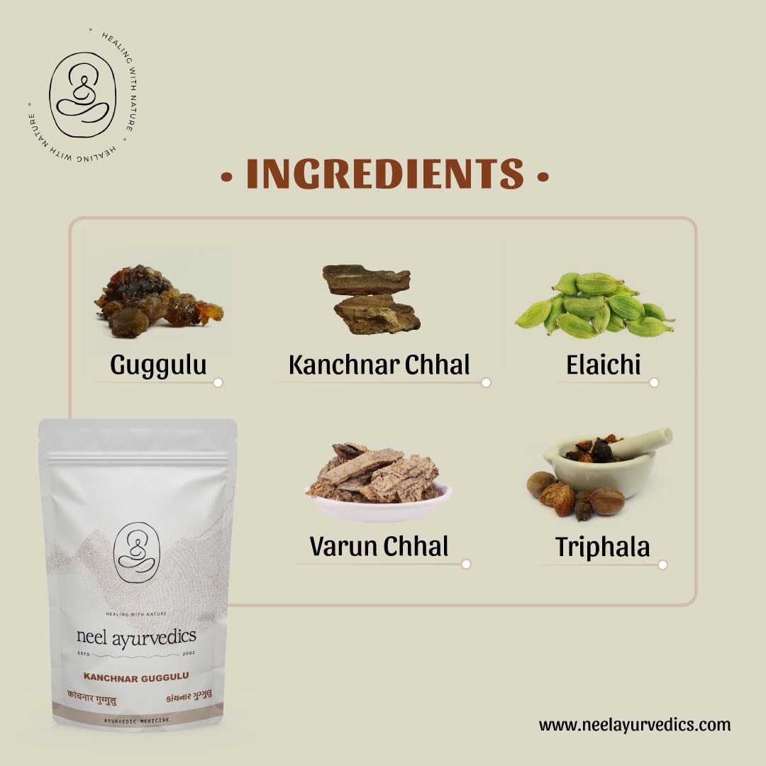 Neel Ayurvedics Kanchnar Guggulu - 300 Tab Neel AyurvedicsAu supplements