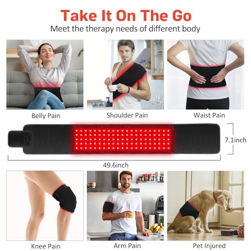 Red Light Therapy for Body, Infrared Light Therapy for Shoulder Waist Muscle Pain Relief GMOWNWUS supplements
