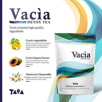 Tava Vacia Detox Tea Supplement, Boosts Energy, Supports Joint Mobility and Immune System TAVAUS supplements