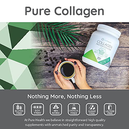 Pure Health Unflavored Collagen Powder Supplement 454g | 20g of Protein Per Serving Pure HealthUS supplements