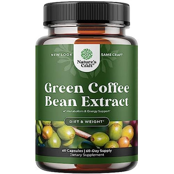 Pure Green Coffee Bean Extract Supplement – Best for Weight Loss Appetite Suppressant Natures CraftAu supplements