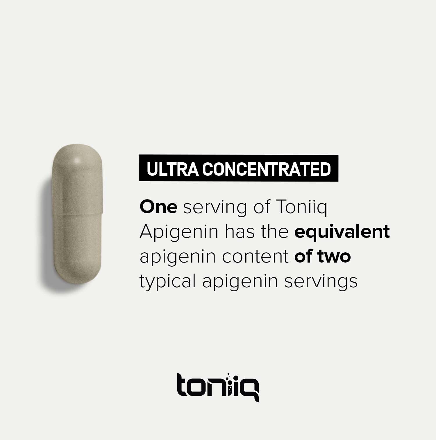 Toniiq Ultra High Strength Liposomal Apigenin - 100mg Formula - Highly Bioavailable for Superior Absorption - 180 Vegetarian Capsules ToniiqAu supplements
