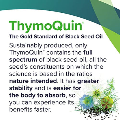 ThymoQuin Cold Pressed Black Seed Oil | Only Patented USP-Grade Clinically Researched ThymoQuinUS supplements