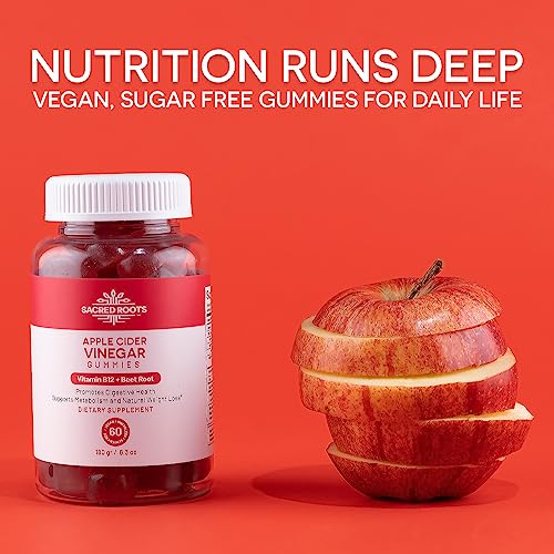 Sacred Roots Sugar-Free, Apple Cider Vinegar Gummies, 60 Gummies – Supports Healthy Sacred RootsAu supplements
