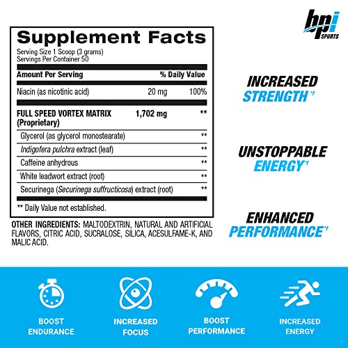BPI Sports 1.M.R Vortex Pre Workout Powder, Non Habit Forming, Sustained Energy & Nitric BPI SportsAu supplements