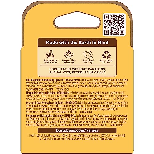 Burt's Bees 100% Natural Moisturizing Lip Balm (Superfruit) Burt's BeesAu supplements