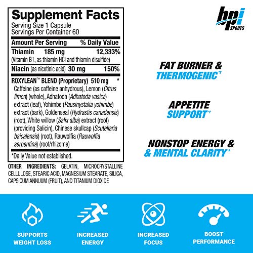 BPI Sports -Roxylean Extreme Fat Burner & Weight Loss Supplement, 60Count BPI SportsAu supplements