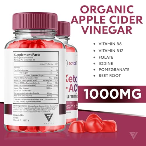 (2 Pack) Total Fit Keto ACV Gummies Advanced Apple Cider Vinegar Supplement Reviews FyvusAu supplements