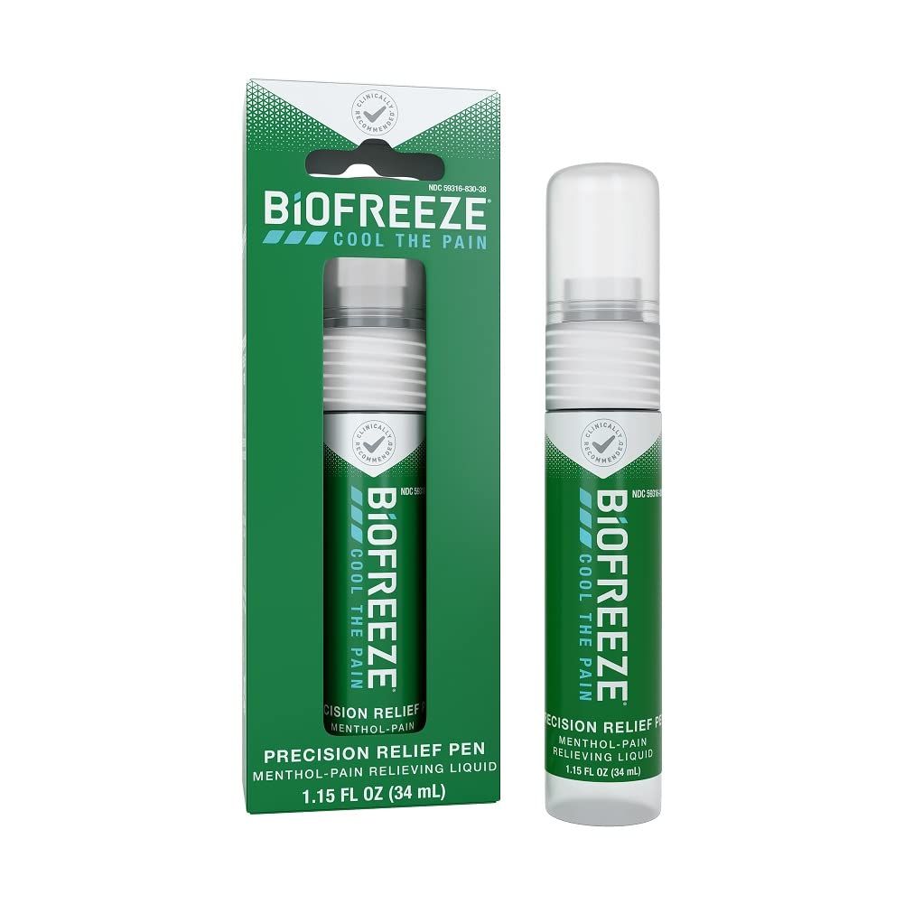 Biofreeze Precision Pain Relief Pen, Arthritis Pain Reliever, Mess-Free Cooling Joint Pain Relief, Menthol Pain Relief Liquid 1.15 Fl Oz BiofreezeAu supplements