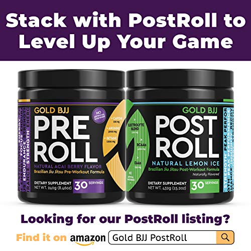 Gold BJJ PreRoll - Jiu Jitsu Pre Workout Supplement for Energy, Focus, and Endurance Gold BJJAu supplements