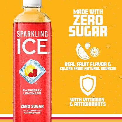 Sparkling Ice, Raspberry Lemonade Sparkling Water, Zero Sugar Flavored Water Sparkling IceUS supplements