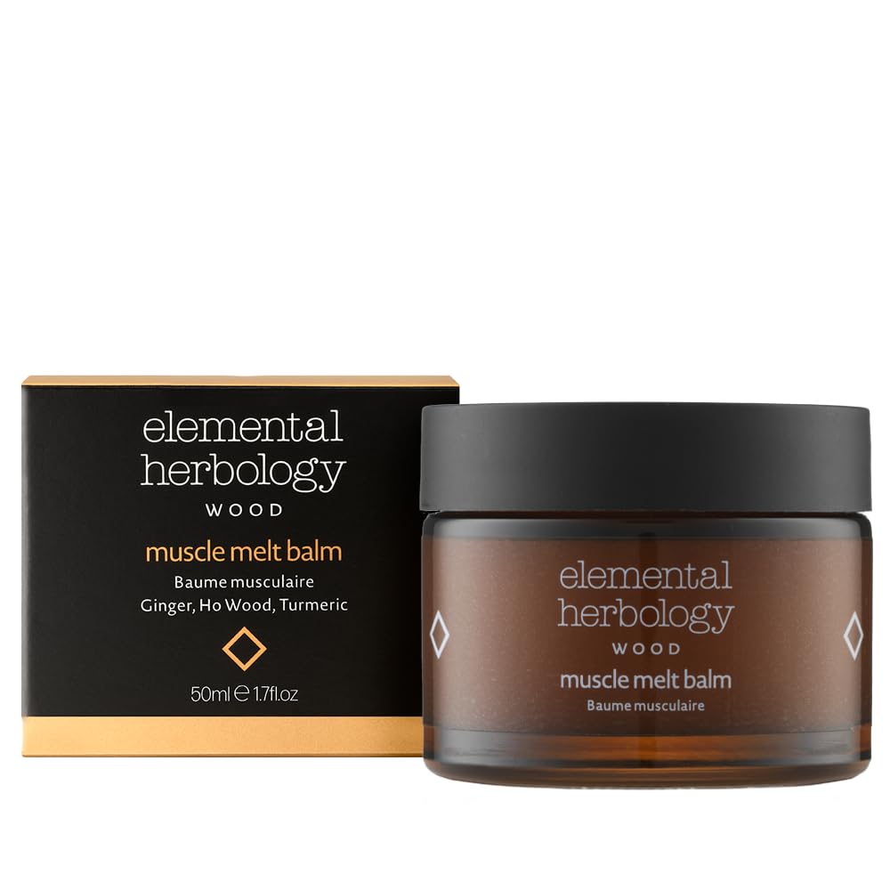 Elemental Herbology Muscle Melt Body Balm 1.7 fl oz – Warming with Ginger, Ho Wood & Turmeric – Comforting Botanical Treatment for Massage & Post-Activity Relaxation Elemental HerbologyAu supplements