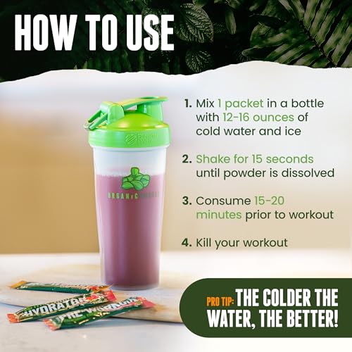 Organic Muscle Superfood Pre Workout Powder for Men & Women, Passionfruit Guava Organic MuscleAu supplements