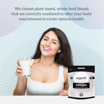Organifi Collagen Powder - Fuller Hair, Stronger Nails, and Radiant Skin - Replenish OrganifiUS supplements