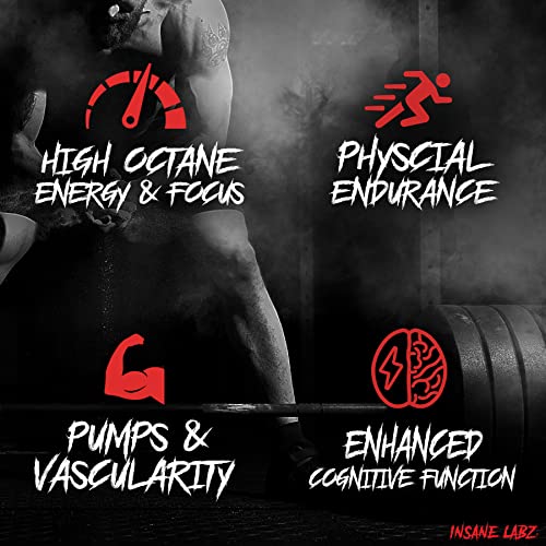 Insane Labz Psychotic, High Stimulant Pre Workout Powder, Extreme Lasting Energy Insane LabzUS supplements