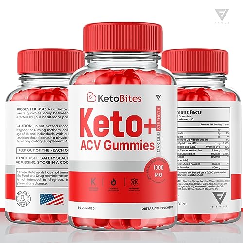 (3 Pack) Keto Bites ACV Gummies, KetoBites Keto ACV Gummies Advanced Weight Loss FyvusUS supplements