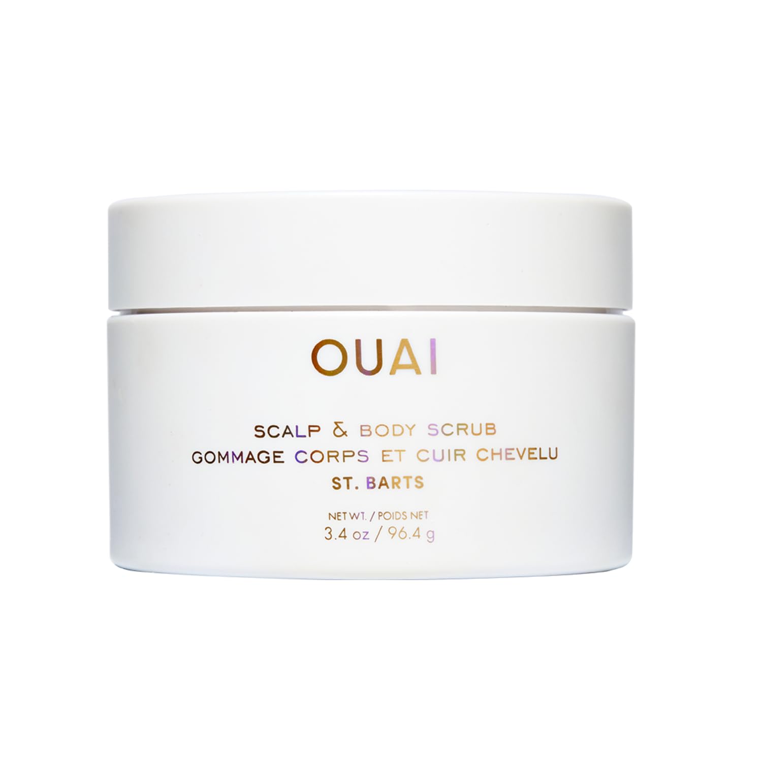 OUAI Scalp & Body Scrub, St. Barts Travel Size - Exfoliating Body Scrub with Sugar & Coconut Oil Blend for Smooth, Moisturized Skin - Gentle Scalp Exfoliator for Removing Product Build Up (3.4 oz) OUAIAu supplements