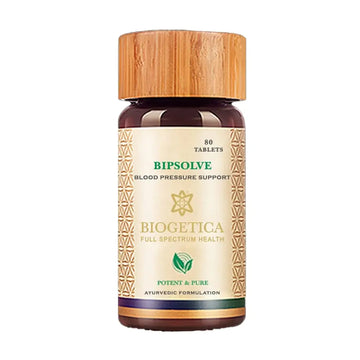 Biogetica Bipsolve Herbal Vitality Tablets with Arjuna, Sarpagandha, Amalaki and Allium Sativa Extracts - Support Cardiovascular Health - 100% Vegan - 80 Tablets BiogeticaAu supplements