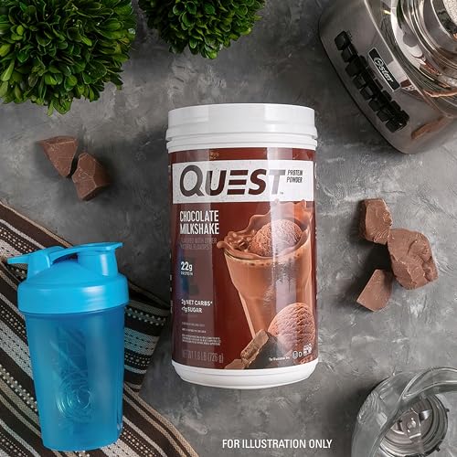 Quest Nutrition Chocolate Milkshake Protein Powder, 22g Protein, 2g Net Carbs, 1g Sugar Quest NutritionUS supplements