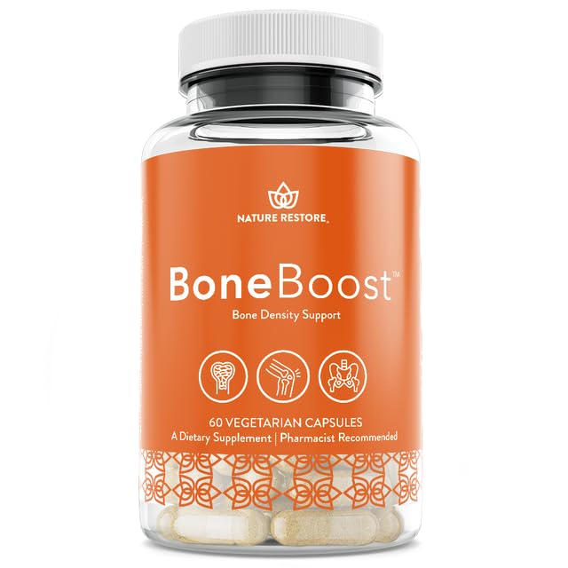 Nature Restore BoneBoost, Natural Bone Health Supplement, 60 Capsules, Manufactured in USA, Non GMO, Gluten Free Nature RestoreAu supplements