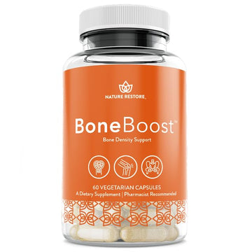 Nature Restore BoneBoost, Natural Bone Health Supplement, 60 Capsules, Manufactured in USA, Non GMO, Gluten Free Nature RestoreAu supplements
