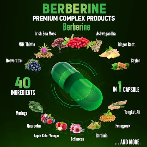 Zolotus 18800mg Berberine Supplement 40 in 1, with Sea Moss, Cinnamon, Milk Thistle ZolotusAu supplements