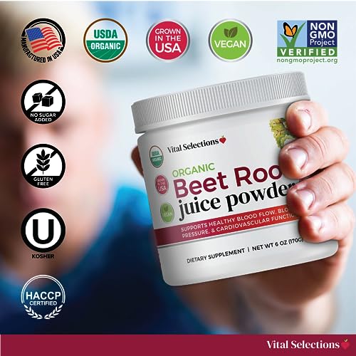 Vital Selections 100% Organic Beet Root Juice Powder, Highest Purity and Potency Vital SelectionsAu supplements
