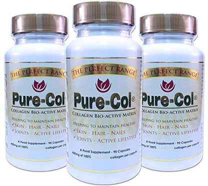 Pure-Col Pure Collagen Bio-Active Matrix Capsules The Perfect RangeUS supplements