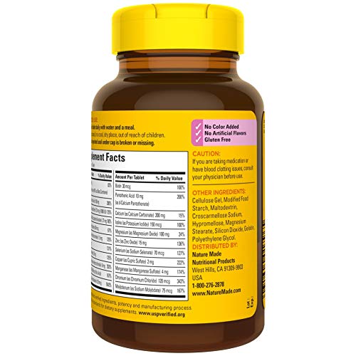 Nature Made Multivitamin For Her 50+ with No Iron, Womens Multivitamin for Daily Nutrition Nature MadeUS supplements
