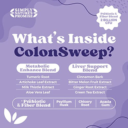 Simply Nature's Promise - ColonSweep Psyllium Husk Powder Colon Cleanser, 8 oz. COLON SWEEPUS supplements
