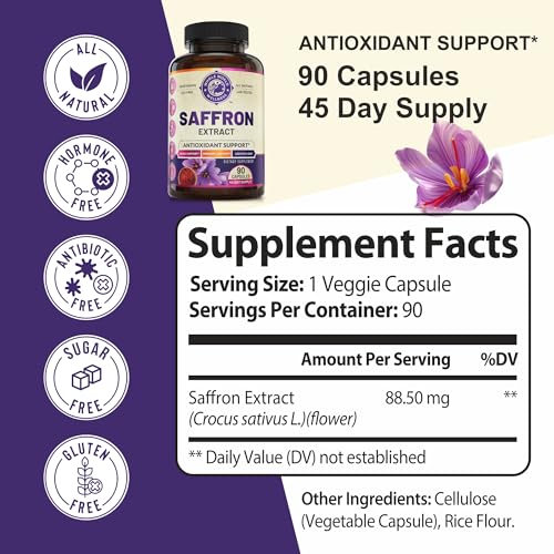 100% Pure Saffron Extract - Metabolism Booster & Natural Appetite Suppressant for Weight Loss WHOLE WORLD WELLNESSAu supplements