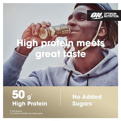 Optimum Nutrition High Protein Shake Bottles, Ready To Drink Healthy Snacks, No added Optimum NutritionUS supplements