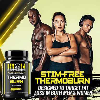 Stimulant Free Fat Burners for Women and Men – Weight Loss - Non Stim Thermogenic Fat Iron Brothers SupplementsUS supplements