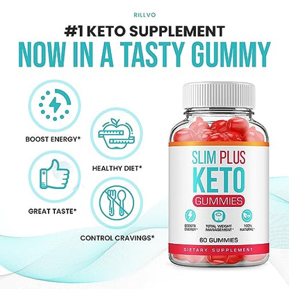 (5 Pack) Slim Plus Keto ACV Gummies - Official - Keto Slim Plus ACV Advanced Weight Loss RillvoUS supplements