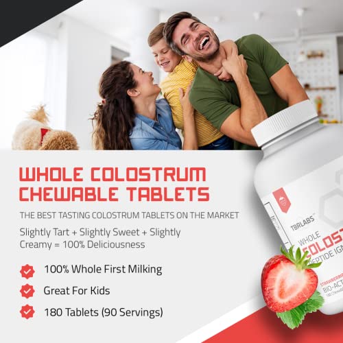 Bovine Colostrum Chewable Tablets - TBR Labs - with Immunoglobulins and Lactoferrin TBR LabsUS supplements