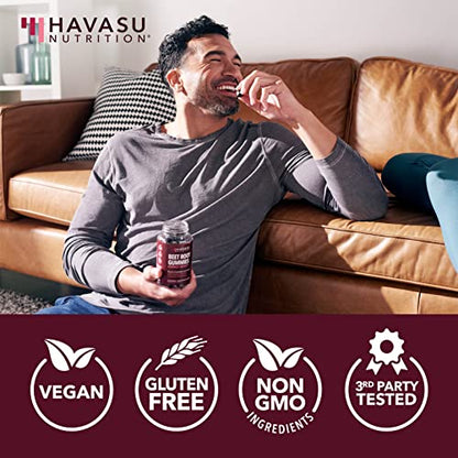 Beet Root + COQ10 Gummies Nitric Oxide Booster for Healthy Energy & Circulation Support HAVASU NUTRITIONUS supplements