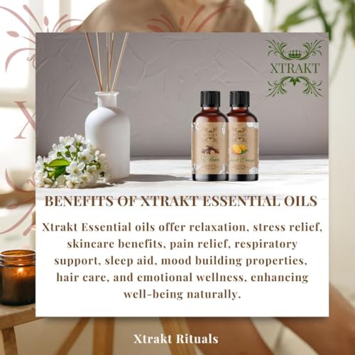 XTRAKT Pure Rose Essential Oil - Therapeutic Grade Aromatherapy Oil for Elegance and Emotional Balance XTRAKTAu supplements