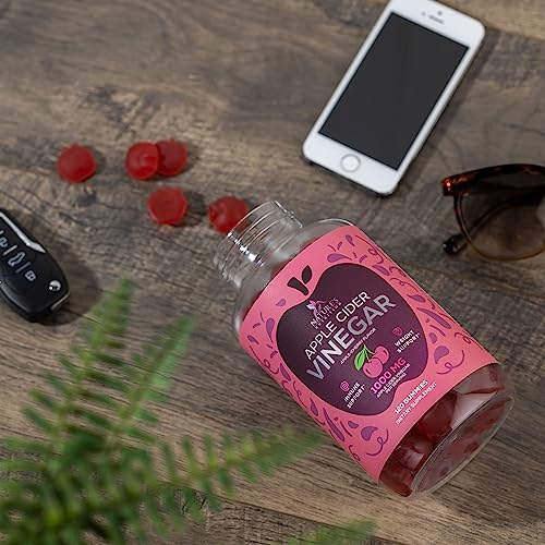 Vegan Apple Cider Vinegar Gummies | Max Strength 1000mg | Gelatin-Free, Vegan, Non-GMO Nature's NutritionUS supplements